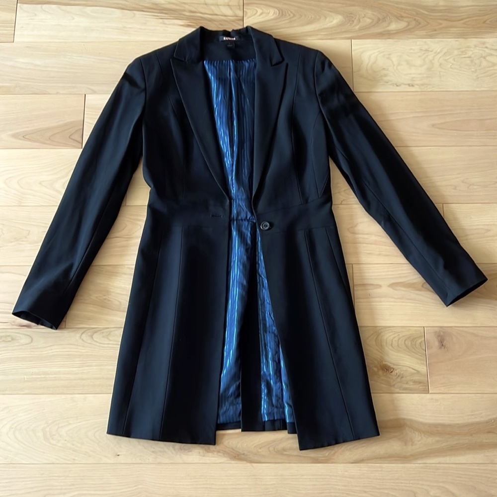Vintage long black blazer